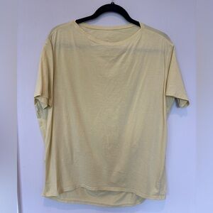 Men's Lightweight Crew Neck T-Shirt - Pale Yellow